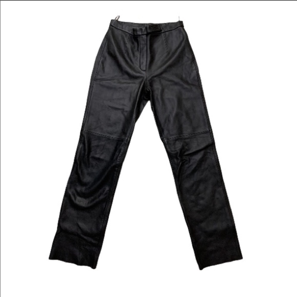 BLACK LEATHER PANTS 🔥